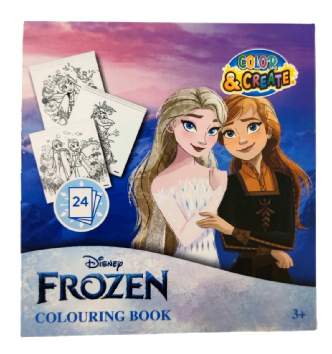 Ein kleiner Mlablock mit dem Motiv von Frozen.